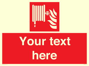 Custom Fire hose reel Sign